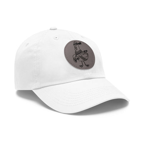 TACTICAL CHICKEN Dad Hat with Leather Patch